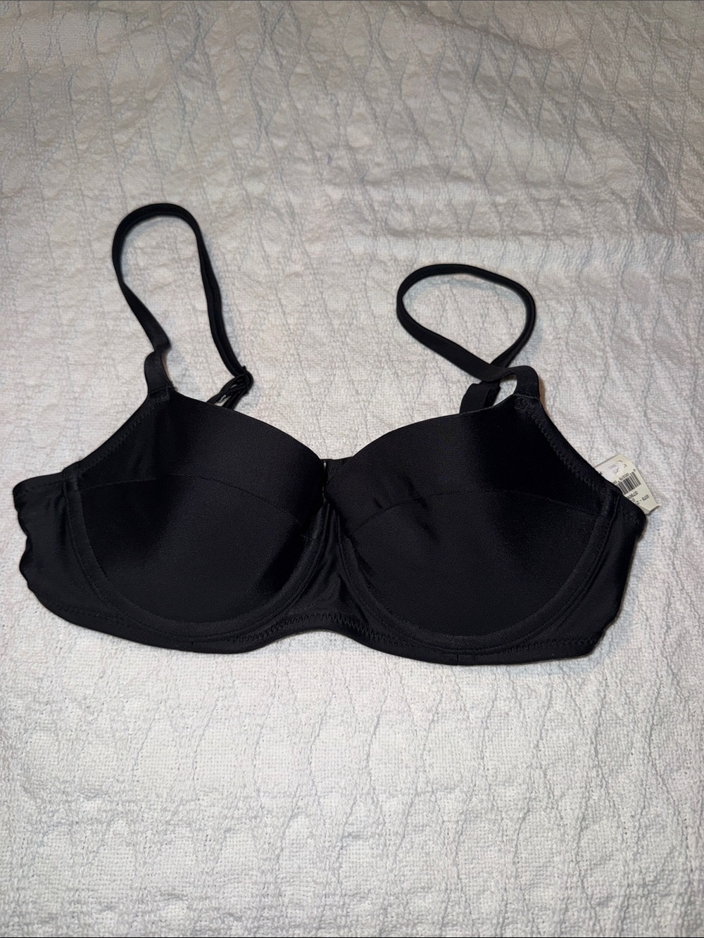 aerie Black Molded Underwire Bra with Adjustable Straps